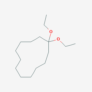 molecular formula C16H32O2 B8534404 1,1-Diethoxycyclododecane CAS No. 957-17-5