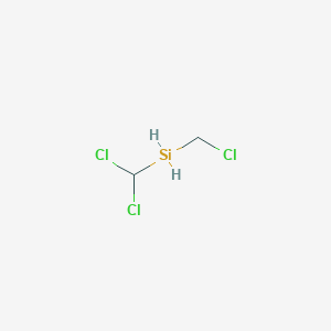 molecular formula C2H5Cl3Si B8534502 Dichloromethyl chloromethyl silane 
