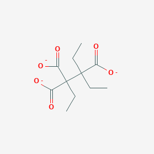 molecular formula C11H15O6-3 B8534525 Triethyl-1,1,2-ethanetricarboxylate 