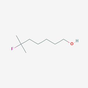 molecular formula C8H17FO B8534554 6-Fluoro-6-methyl-1-heptanol 