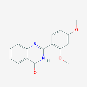 molecular formula C16H14N2O3 B8534555 2-(2,4-Dimethoxyphenyl)quinazoline-4(3H)-one 