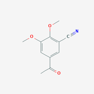 molecular formula C11H11NO3 B8534561 5-Acetyl-2,3-dimethoxybenzonitrile CAS No. 134611-50-0