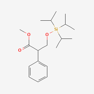 molecular formula C19H32O3Si B8534569 Methyl 2-phenyl-3-(triisopropylsilyloxy)propanoate 