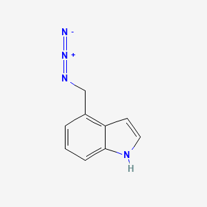 molecular formula C9H8N4 B8534591 4-(azidomethyl)-1H-indole 