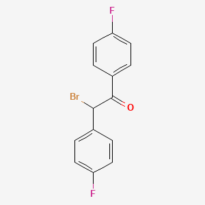 molecular formula C14H9BrF2O B8534605 2-Bromo-1,2-bis(4-fluorophenyl)ethan-1-one CAS No. 66659-55-0