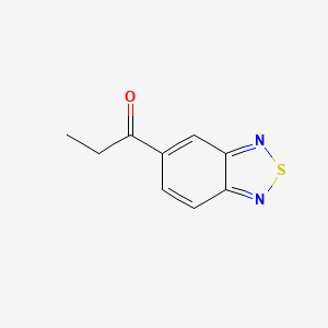 molecular formula C9H8N2OS B8534622 1-(Benzo[c][1,2,5]thiadiazol-5-yl)propan-1-one 