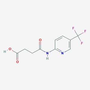 molecular formula C10H9F3N2O3 B8534691 4-Oxo-4-[[5-(trifluoromethyl)-2-pyridyl]amino]butanoic acid 