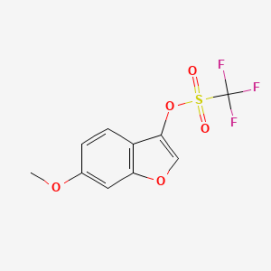 (6-methoxy-1-benzofuran-3-yl) trifluoromethanesulfonate