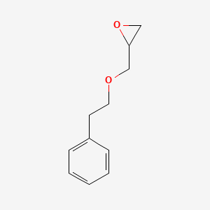 molecular formula C11H14O2 B8534737 2-Phenylethoxymethyloxirane 