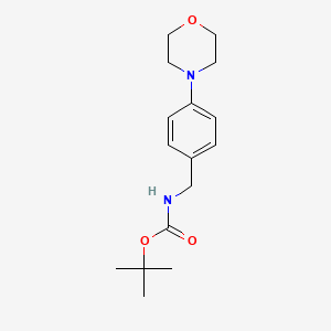 molecular formula C16H24N2O3 B8534744 t-Butyl 4-morpholinobenzylcarbamate 