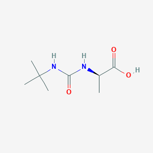 molecular formula C8H16N2O3 B8534752 (R)-2-(3-tert-butyl-ureido)-propionic acid 