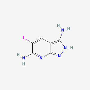 5-iodo-1H-pyrazolo[3,4-b]pyridin-3,6-diamine