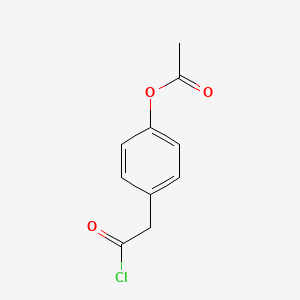 molecular formula C10H9ClO3 B8534779 Benzeneacetyl chloride, 4-(acetyloxy)- CAS No. 65448-20-6