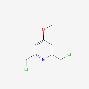 molecular formula C8H9Cl2NO B8534782 4-Methoxy-2,6-bis(chloromethyl)pyridine 