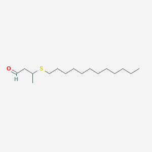 molecular formula C16H32OS B8534812 3-(Dodecylsulfanyl)butanal CAS No. 38160-57-5
