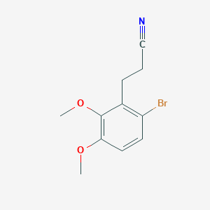 molecular formula C11H12BrNO2 B8534834 3-(6-Bromo-2,3-dimethoxyphenyl)-propionitrile 