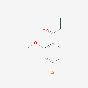 molecular formula C10H9BrO2 B8534836 1-(4-Bromo-2-methoxyphenyl)prop-2-en-1-one 