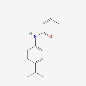 3-Methyl-but-2-enoic acid (4-isopropyl-phenyl)-amide