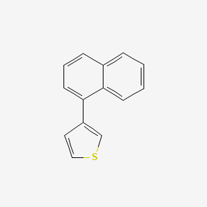 molecular formula C14H10S B8534860 Thiophene, 3-(1-naphthalenyl)- CAS No. 17574-57-1