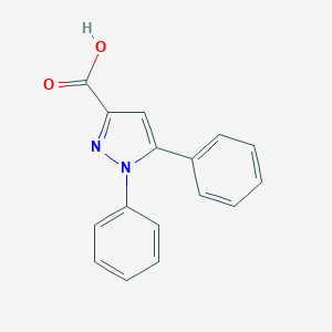 molecular formula C16H12N2O2 B085349 1,5-diphenyl-1H-pyrazole-3-carboxylic acid CAS No. 13599-22-9