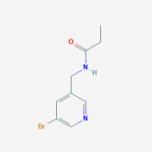 molecular formula C9H11BrN2O B8534903 N-(5-Bromo-pyridin-3-ylmethyl)-propionamide 