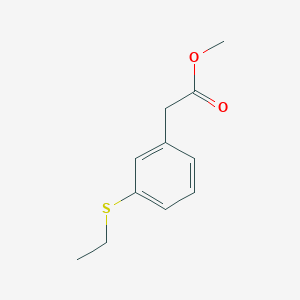 molecular formula C11H14O2S B8534906 Methyl 3-ethylthiophenylacetate 