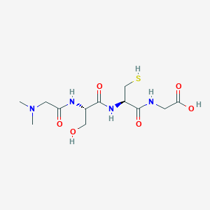 molecular formula C12H22N4O6S B8534914 Glycine, N,N-dimethylglycyl-L-seryl-L-cysteinyl- CAS No. 259198-91-9