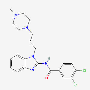 3,4-dichloro-N-{1-[3-(4-methyl-1-piperazinyl)propyl]-1H-benzimidazol-2-yl}benzamide
