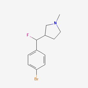 (+/-)-3-[(4-Bromo-phenyl)-fluoro-methyl]-1-methyl-pyrrolidine