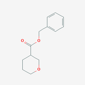 molecular formula C13H16O3 B8535094 Tetrahydro-pyran-3-carboxylic acid benzyl ester 