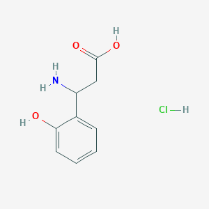 molecular formula C9H12ClNO3 B8535102 3-Amino-3-(2-hydroxyphenyl)propanoic acid hydrochloride 