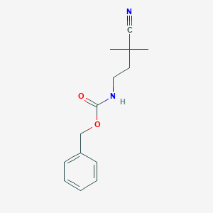 molecular formula C14H18N2O2 B8535116 Benzyl (3-cyano-3-methylbutyl)carbamate 