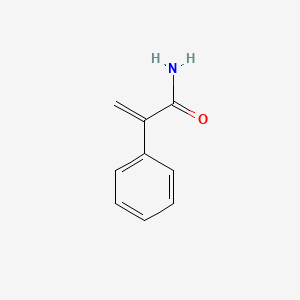 molecular formula C9H9NO B8535163 2-Phenylacrylamide 