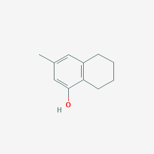 molecular formula C11H14O B8535233 5,6,7,8-Tetrahydro-3-methyl-1-naphthol 