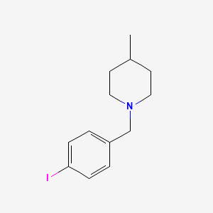 molecular formula C13H18IN B8535297 1-(4-Iodobenzyl)4-methylpiperidine 