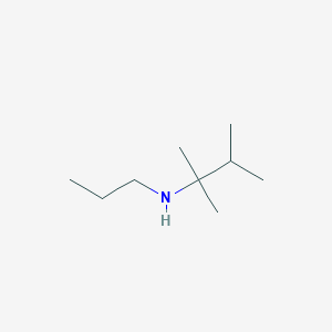 molecular formula C9H21N B8535301 n-Propyl-2,3-dimethyl-2-butylamine 