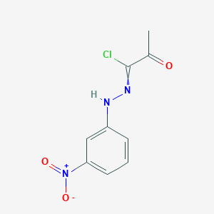 molecular formula C9H8ClN3O3 B8535307 1-Chloro-1-[(3-nitrophenyl)hydrazono]-2-propanone 