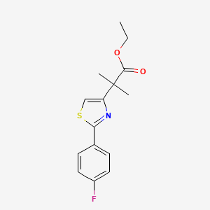 Ethyl 2-(2-(4-fluorophenyl)thiazol-4-yl)-2-methylpropanoate