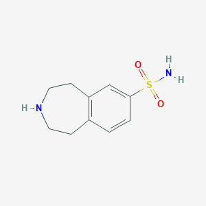 2,3,4,5-tetrahydro-1H-3-benzazepine-7-sulfonamide