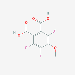 molecular formula C9H5F3O5 B8535390 1,2-Benzenedicarboxylic acid, 3,4,6-trifluoro-5-methoxy- CAS No. 28889-41-0