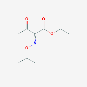 molecular formula C9H15NO4 B8535412 Butanoic acid, 2-[(1-methylethoxy)imino]-3-oxo-, ethyl ester, (Z)- CAS No. 64486-02-8