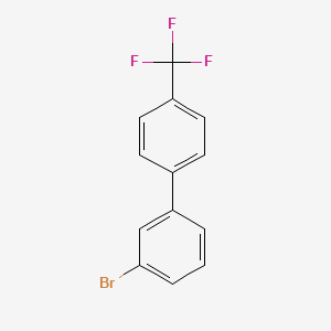 molecular formula C13H8BrF3 B8535417 3-Bromo-4'-trifluoromethyl-biphenyl 