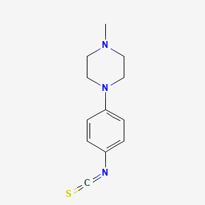 molecular formula C12H15N3S B8535421 1-(4-Isothiocyanatophenyl)-4-methylpiperazine 