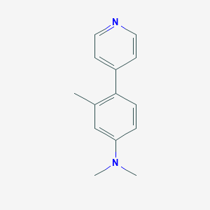 molecular formula C14H16N2 B8535431 n,n,3-Trimethyl-4-(pyridin-4-yl)aniline CAS No. 74900-63-3