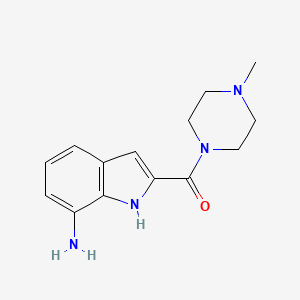 (7-Amino-1H-indol-2-yl)-(4-methyl-piperazin-1-yl)-methanone