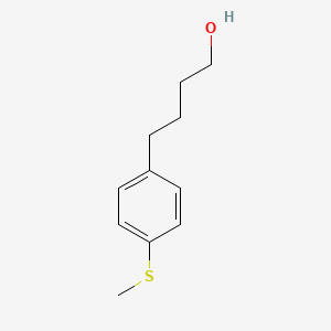 molecular formula C11H16OS B8535458 4-(Methylthio)benzenebutanol 