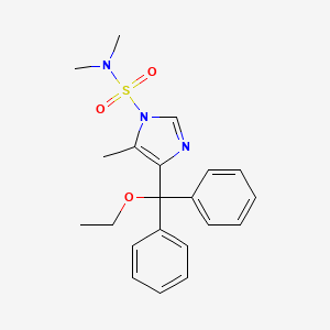 4-[Ethoxy(diphenyl)methyl]-N,N,5-trimethyl-1H-imidazole-1-sulfonamide