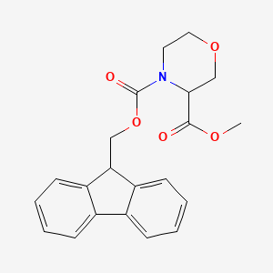 4-(9H-fluoren-9-ylmethyl) 3-methyl 3,4-morpholinedicarboxylate