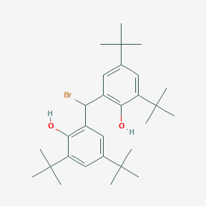 molecular formula C29H43BrO2 B8535513 2,2'-(Bromomethylene)bis(4,6-di-tert-butylphenol) CAS No. 62267-60-1