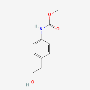 molecular formula C10H13NO3 B8535582 methyl N-[4-(2-hydroxyethyl)phenyl]carbamate 